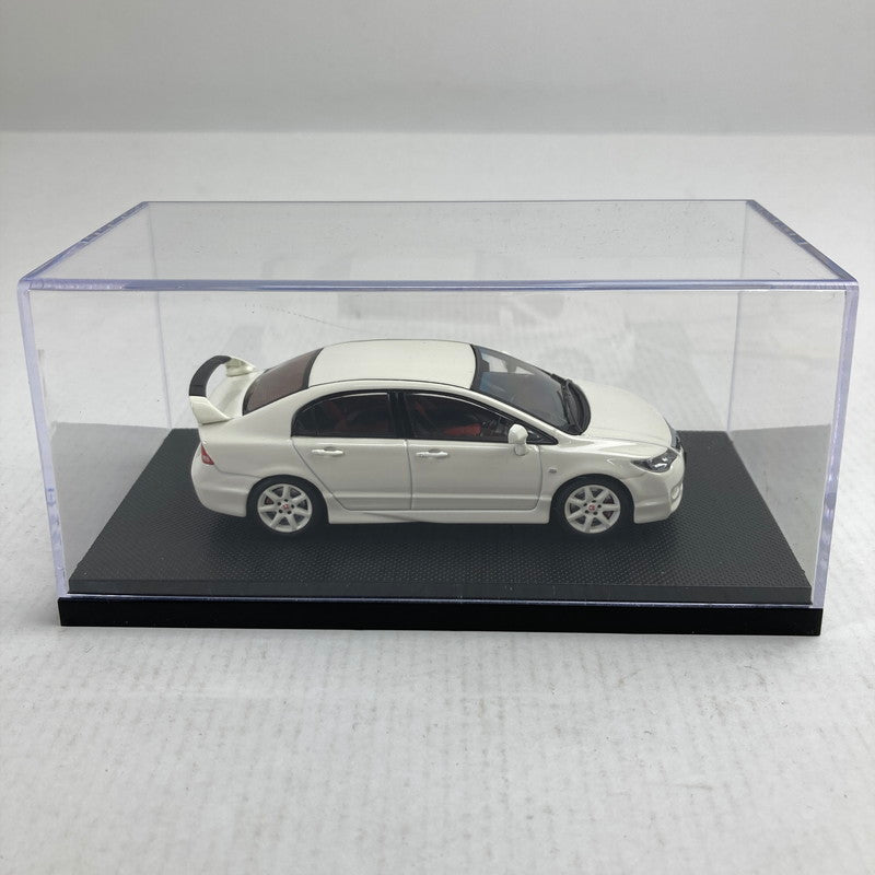 【中古品】 完備品 ホンダ シビック タイプR FD2 ホワイト (1 43 ダイキャスト 44293) 完成品 車 おもちゃ ※クリアケースにスレあり・箱に傷みあり 061-260721-io-74-fuzh 万代Net店