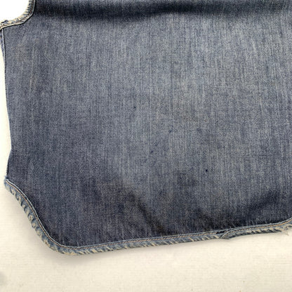 【中古品】【メンズ】 70s ROEBUCKS ローバックス デニムベスト 70年代 裏ボアベスト ブランド 古着 145-260628-gm-16-fuz サイズ：M カラー：ブルー 万代Net店