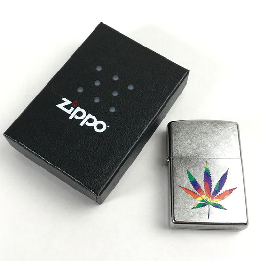 【中古品】 ZIPPO オイルライター 喫煙具 シルバー ガンジャ 23年製 箱付属 ライター 206-260206-io-07-fuz 万代Net店