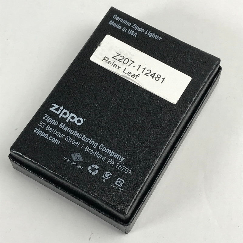 【現状渡し品】 ZIPPO オイルライター 喫煙具 23年製 箱付属 シルバー ガンジャ ライター 206-260206-io-02-fuz 万代Net店