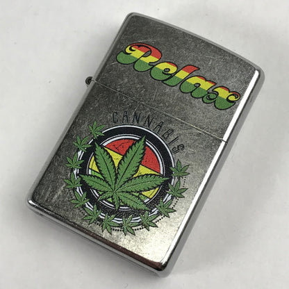 【現状渡し品】 ZIPPO オイルライター 喫煙具 23年製 箱付属 シルバー ガンジャ ライター 206-260206-io-02-fuz 万代Net店