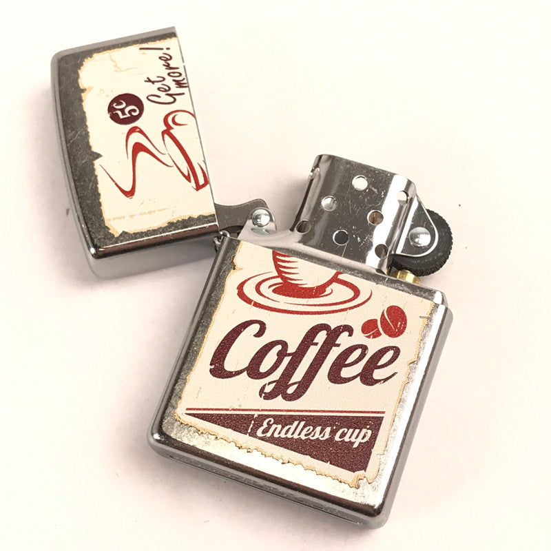 【中古品】 ZIPPO オイルライター 喫煙具 COFFEE 23年製 箱付属 シルバー ライター 206-260206-io-03-fuz 万代Net店
