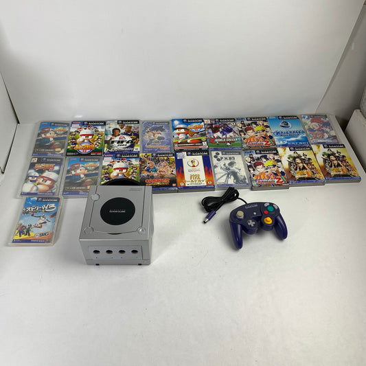 【現状渡し品】 ゲームキューブ 本体 コントローラー ソフト19本セット 　パワプロ ナルト キン肉マン 他 023-251029-ky-37-fuz 万代Net店