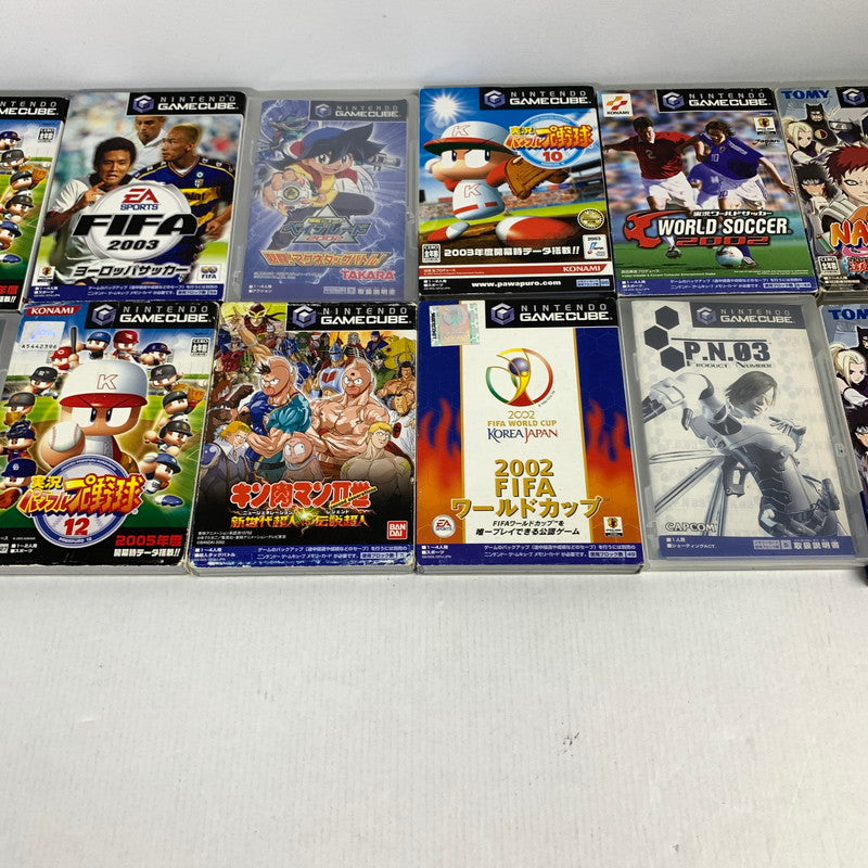 【現状渡し品】 ゲームキューブ 本体 コントローラー ソフト19本セット 　パワプロ ナルト キン肉マン 他 023-251029-ky-37-fuz 万代Net店