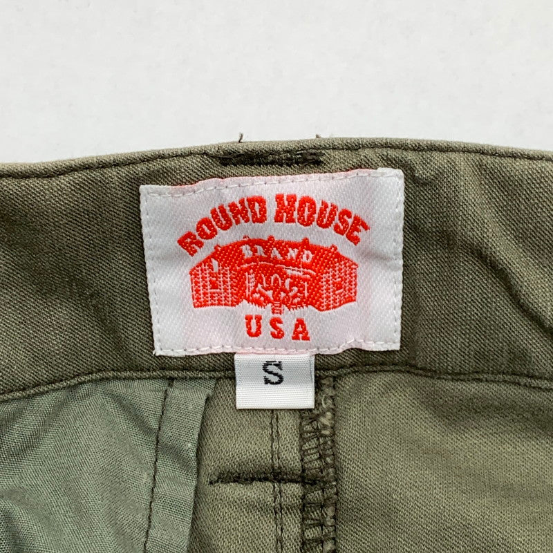 【中古品】【メンズ】 ROUND HOUSE ラウンドハウス ペインタ―パンツ ボトムス ブランド 古着 156-260411-gm-43-fuz サイズ：S カラー：カーキ 万代Net店