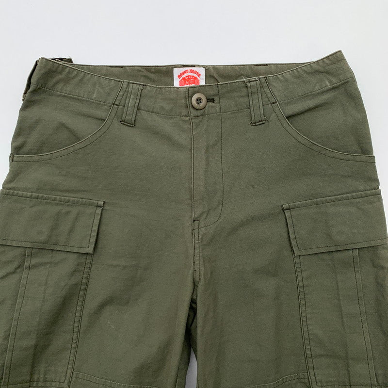 【中古品】【メンズ】 ROUND HOUSE ラウンドハウス ペインタ―パンツ ボトムス ブランド 古着 156-260411-gm-43-fuz サイズ：S カラー：カーキ 万代Net店