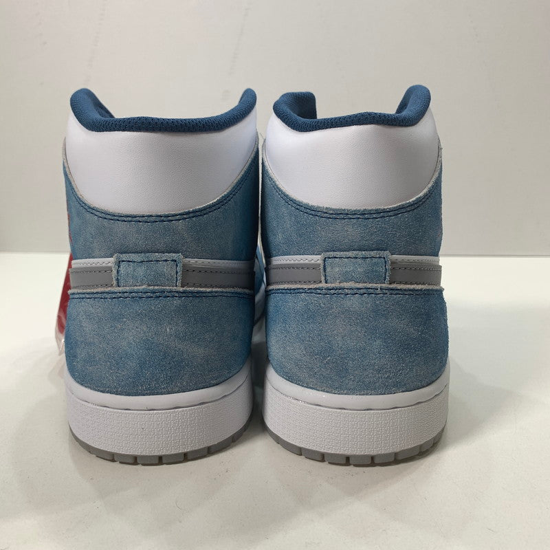 【中古美品】【メンズ】 NIKE NIKE ナイキ DN3706-401 AIR JORDAN 1 MID SE ”WHITE HYPER ROYAL RED" エアジョーダン 1 ホワイト ハイパー ロイヤル レッド スニーカー シューズ 靴 160-251030-mh-06-fuz サイズ：32 カラー：ホワイト ブルー 万代Net店