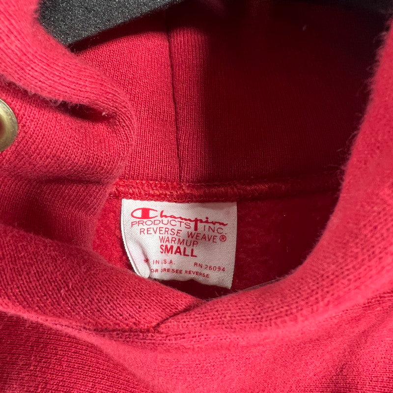 【中古品】【メンズ】 CHAMPION チャンピョン REVERSEWEAVE HOODIE フーディー パーカー カラーRED 赤タグ USA製 SIZE:S 148-260802-ky-09-fuzh 万代Net店