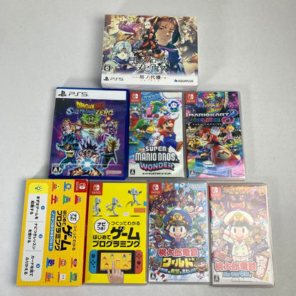 【中古品】 PlayStation5 Nintendo Switch プレイステーション5 ニンテンドー スイッチ ソフト 7本 まとめ スーパーマリオ 桃鉄 など 023-251031-mh-01-fuz 万代Net店