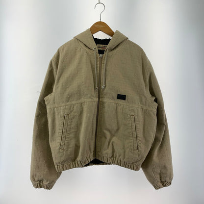 【中古品】【メンズ】 STUSSY ステューシー WORK JACKET CANVAS NEEDLE PUNCH ワーク ジャケット キャンバス ニードル パンチ ジャケット コート アウター 古着 142-251104-mh-06-fuz サイズ：M カラー：ベージュ 万代Net店