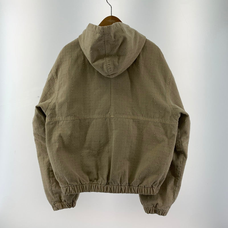 【中古品】【メンズ】 STUSSY ステューシー WORK JACKET CANVAS NEEDLE PUNCH ワーク ジャケット キャンバス ニードル パンチ ジャケット コート アウター 古着 142-251104-mh-06-fuz サイズ：M カラー：ベージュ 万代Net店