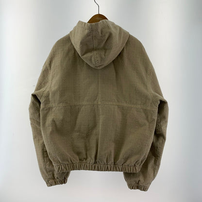 【中古品】【メンズ】 STUSSY ステューシー WORK JACKET CANVAS NEEDLE PUNCH ワーク ジャケット キャンバス ニードル パンチ ジャケット コート アウター 古着 142-251104-mh-06-fuz サイズ：M カラー：ベージュ 万代Net店