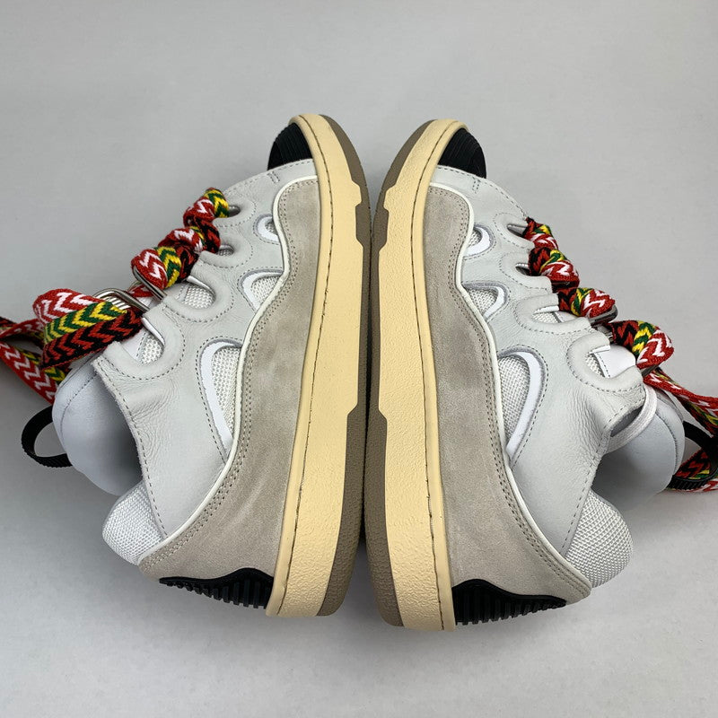 【中古美品】【メンズ】 LANVIN ランバン FM-SKRK11-DRAG-A20 CURB SNEAKERS カーブ スニーカー シューズ 靴 183-251104-mh-03-fuz サイズ：41 カラー：ホワイト 万代Net店