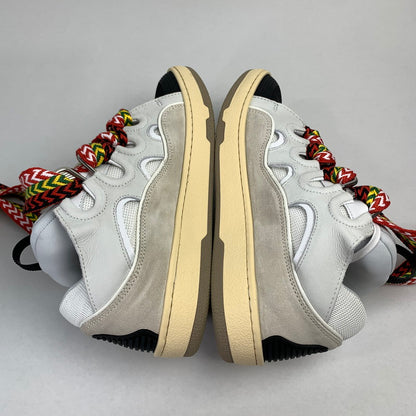 【中古美品】【メンズ】 LANVIN ランバン FM-SKRK11-DRAG-A20 CURB SNEAKERS カーブ スニーカー シューズ 靴 183-251104-mh-03-fuz サイズ：41 カラー：ホワイト 万代Net店