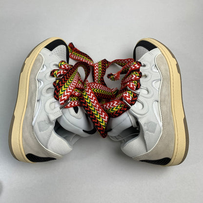 【中古美品】【メンズ】 LANVIN ランバン FM-SKRK11-DRAG-A20 CURB SNEAKERS カーブ スニーカー シューズ 靴 183-251104-mh-03-fuz サイズ：41 カラー：ホワイト 万代Net店