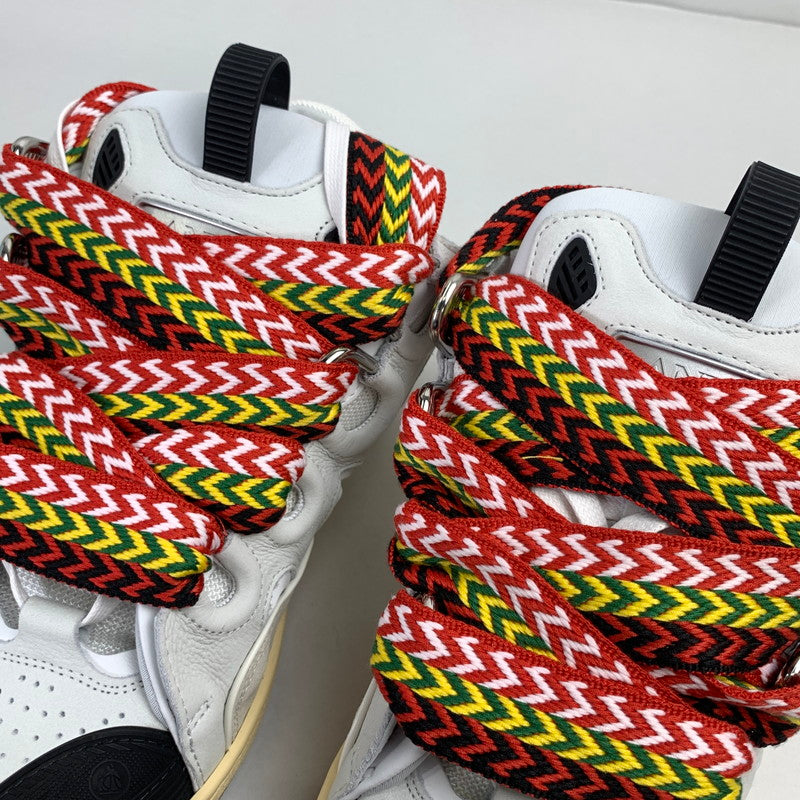 【中古美品】【メンズ】 LANVIN ランバン FM-SKRK11-DRAG-A20 CURB SNEAKERS カーブ スニーカー シューズ 靴 183-251104-mh-03-fuz サイズ：41 カラー：ホワイト 万代Net店