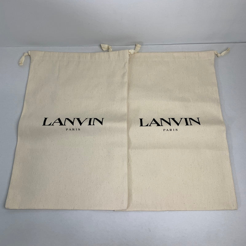 【中古美品】【メンズ】 LANVIN ランバン FM-SKRK11-DRAG-A20 CURB SNEAKERS カーブ スニーカー シューズ 靴 183-251104-mh-03-fuz サイズ：41 カラー：ホワイト 万代Net店