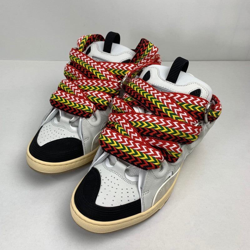 【中古美品】【メンズ】 LANVIN ランバン FM-SKRK11-DRAG-A20 CURB SNEAKERS カーブ スニーカー シューズ 靴 183-251104-mh-03-fuz サイズ：41 カラー：ホワイト 万代Net店