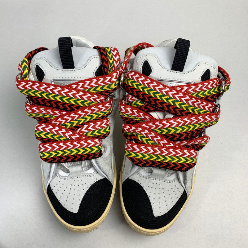 【中古美品】【メンズ】 LANVIN ランバン FM-SKRK11-DRAG-A20 CURB SNEAKERS カーブ スニーカー シューズ 靴 183-251104-mh-03-fuz サイズ：41 カラー：ホワイト 万代Net店