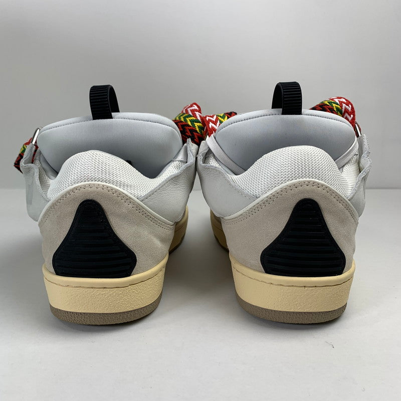 【中古美品】【メンズ】 LANVIN ランバン FM-SKRK11-DRAG-A20 CURB SNEAKERS カーブ スニーカー シューズ 靴 183-251104-mh-03-fuz サイズ：41 カラー：ホワイト 万代Net店