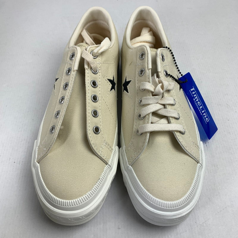 【中古美品】【メンズ】 CONVERSE ONE STAR ローカットスニーカー スニーカー 靴 コンバース 162-251102-st-06-fuz サイズ：25.5cm カラー：ホワイト 万代Net店