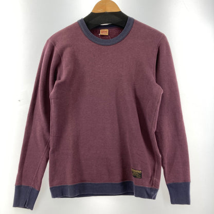 【中古品】【メンズ】 DELUXEWEAR デラックスウエア クルーネックスウェット メンズ Mサイズ ワインカラー 145-260129-mh-05-fuz 万代Net店