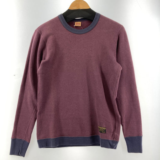 【中古品】【メンズ】 DELUXEWEAR デラックスウエア クルーネックスウェット メンズ Mサイズ ワインカラー 145-260129-mh-05-fuz 万代Net店