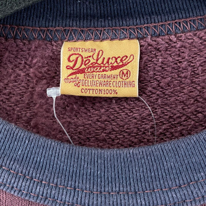 【中古品】【メンズ】 DELUXEWEAR デラックスウエア クルーネックスウェット メンズ Mサイズ ワインカラー 145-260129-mh-05-fuz 万代Net店