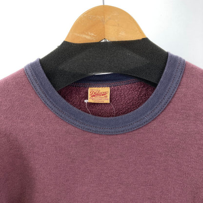 【中古品】【メンズ】 DELUXEWEAR デラックスウエア クルーネックスウェット メンズ Mサイズ ワインカラー 145-260129-mh-05-fuz 万代Net店