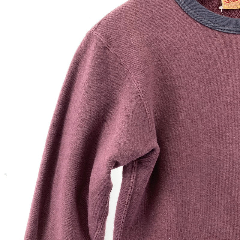 【中古品】【メンズ】 DELUXEWEAR デラックスウエア クルーネックスウェット メンズ Mサイズ ワインカラー 145-260129-mh-05-fuz 万代Net店
