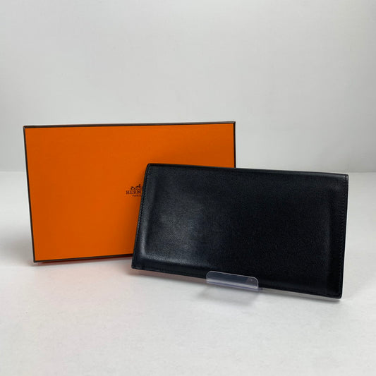 【中古品】【メンズ】 HERMES エルメス シチズン ツイル ロング ウォレット 財布 長財布 181-251104-mh-01-fuz カラー：ブラック 万代Net店