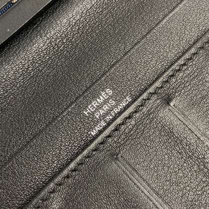 【中古品】【メンズ】 HERMES エルメス シチズン ツイル ロング ウォレット 財布 長財布 181-251104-mh-01-fuz カラー：ブラック 万代Net店