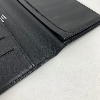 【中古品】【メンズ】 HERMES エルメス シチズン ツイル ロング ウォレット 財布 長財布 181-251104-mh-01-fuz カラー：ブラック 万代Net店