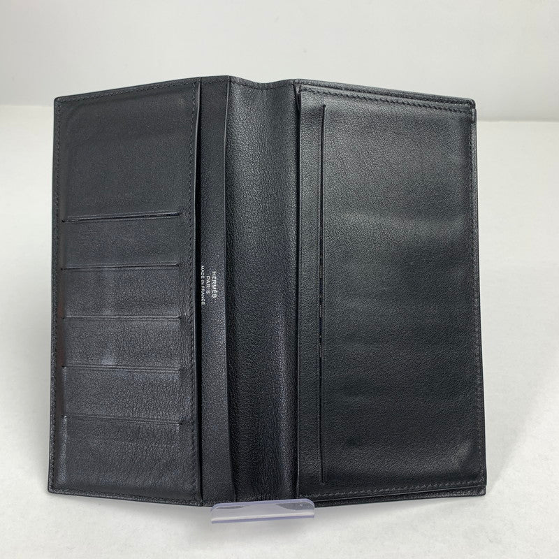 【中古品】【メンズ】 HERMES エルメス シチズン ツイル ロング ウォレット 財布 長財布 181-251104-mh-01-fuz カラー：ブラック 万代Net店