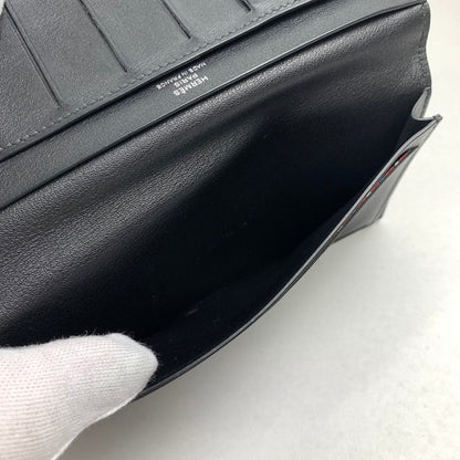 【中古品】【メンズ】 HERMES エルメス シチズン ツイル ロング ウォレット 財布 長財布 181-251104-mh-01-fuz カラー：ブラック 万代Net店