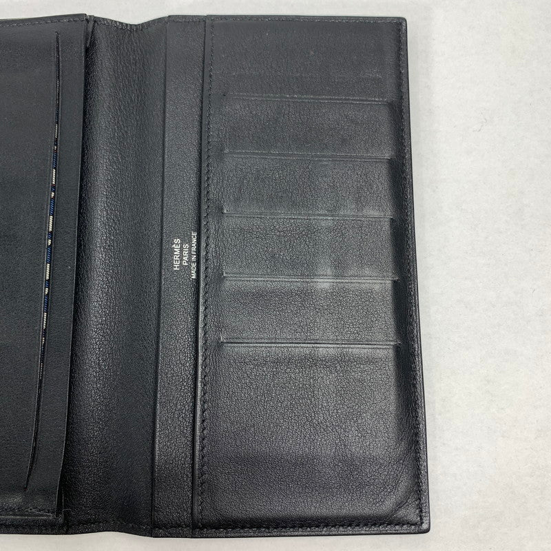 【中古品】【メンズ】 HERMES エルメス シチズン ツイル ロング ウォレット 財布 長財布 181-251104-mh-01-fuz カラー：ブラック 万代Net店