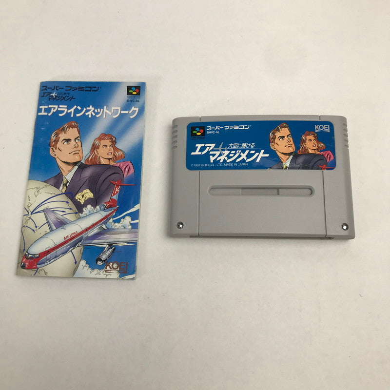 【中古美品】 Nintendo ニンテンドー スーパーファミコン スーファミ SFC ソフト エアーマネジメント 大空に賭ける 023-251111-mh-44-fuz 万代Net店