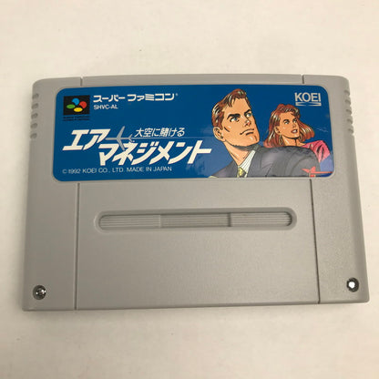 【中古美品】 Nintendo ニンテンドー スーパーファミコン スーファミ SFC ソフト エアーマネジメント 大空に賭ける 023-251111-mh-44-fuz 万代Net店