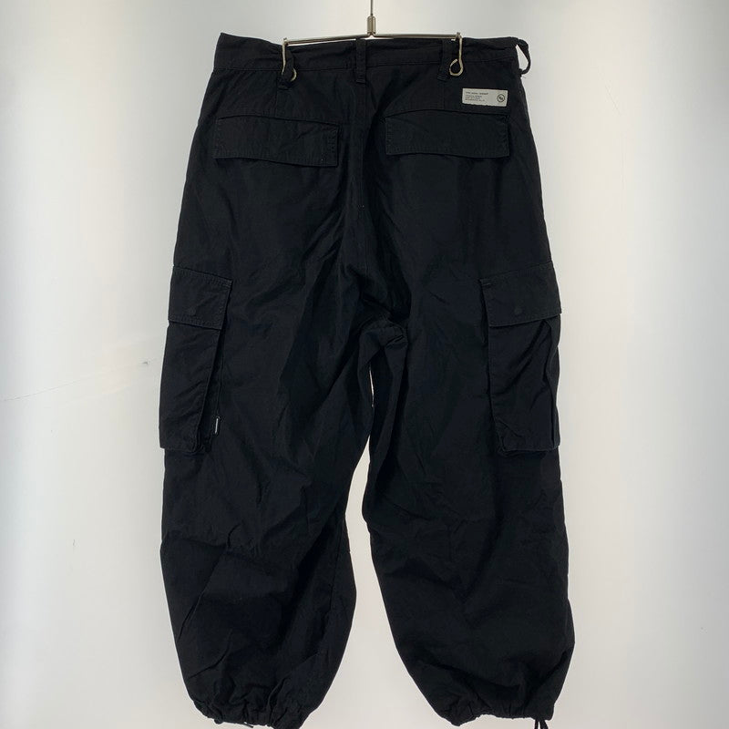 【中古品】【メンズ】 NEIGHBORHOOD 23AW WIDE CARGO PANTS ネイバーフッド 153-251106-st-16-fuz サイズ：S カラー：ブラック 万代Net店