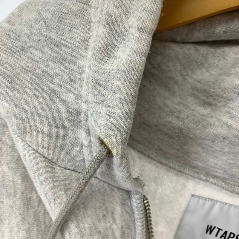 【中古品】【メンズ】 WTAPS OUTRIGGER HALF ZIP SWEAT ダブルタップス 142-251106-st-13-fuz サイズ：02 カラー：グレー 万代Net店