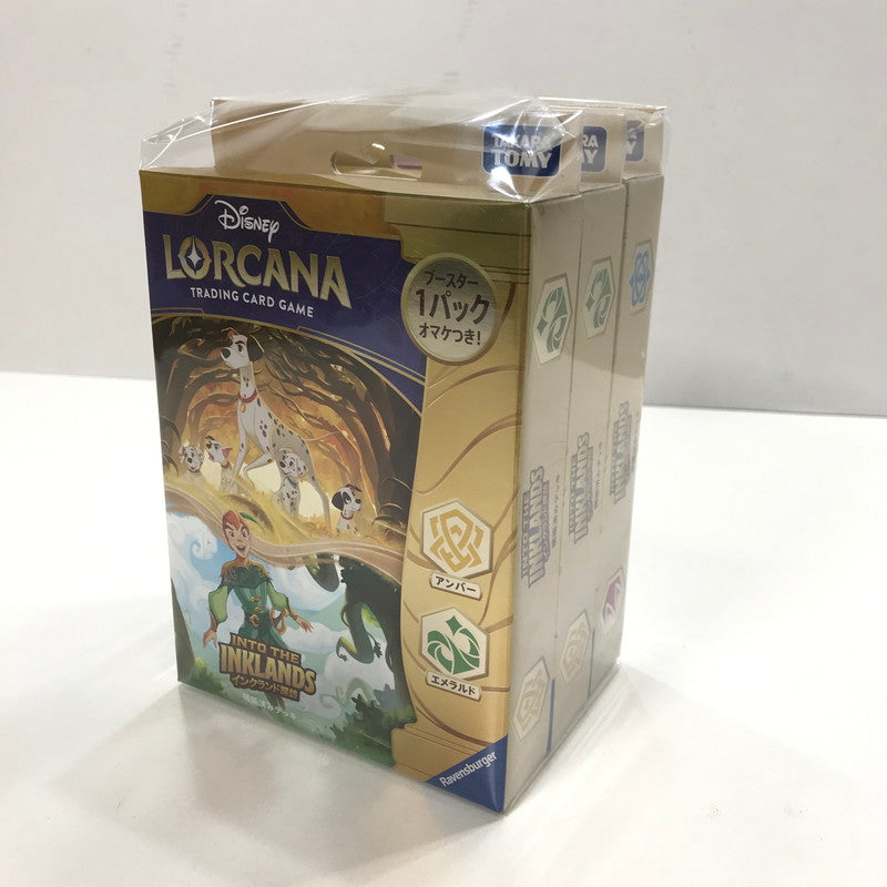 【中古美品】 未開封 ディズニー・ロルカナ・TCG 日本語版 構築済みデッキ インクランド探訪 アンバー・エメラルド ルビー・サファイア 3個 セット まとめ カード ゲーム 081-251107-mh-17-fuz 万代Net店