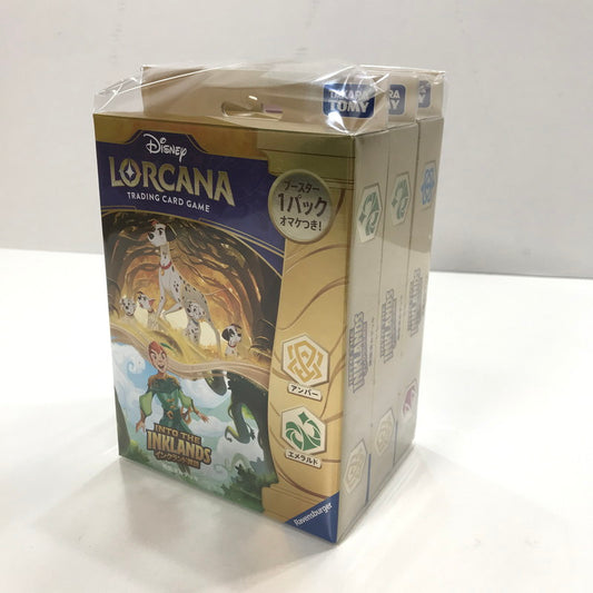 【中古美品】 未開封 ディズニー・ロルカナ・TCG 日本語版 構築済みデッキ インクランド探訪 アンバー・エメラルド ルビー・サファイア 3個 セット まとめ カード ゲーム 081-251107-mh-17-fuz 万代Net店