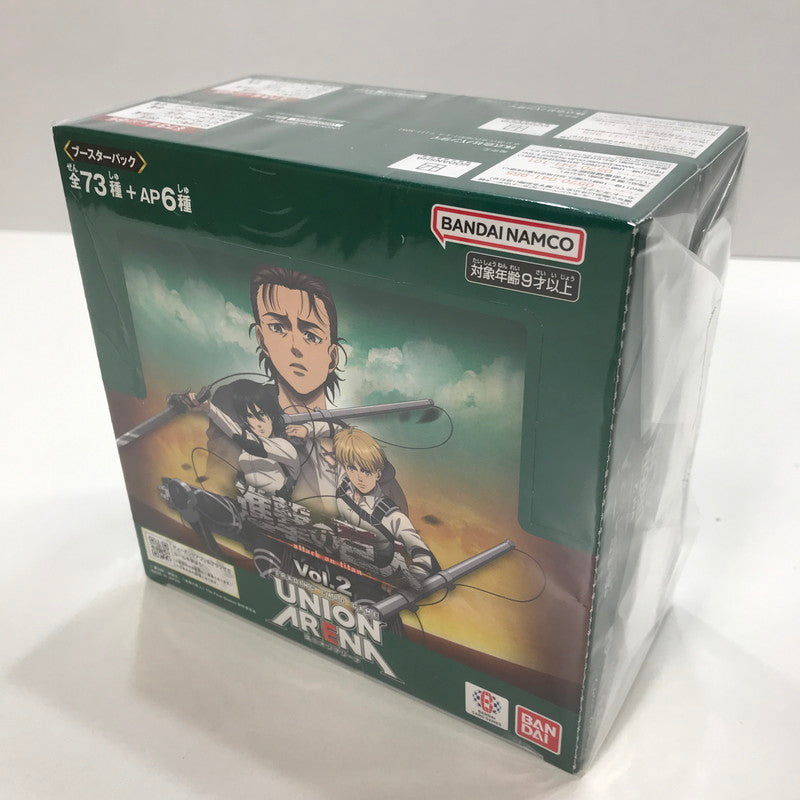 【中古美品】 未開封 UNION ARENA ブースターパック 進撃の巨人 Vol.2 BOX 2個 セット まとめ カード ゲーム 081-251107-mh-29-fuz 万代Net店