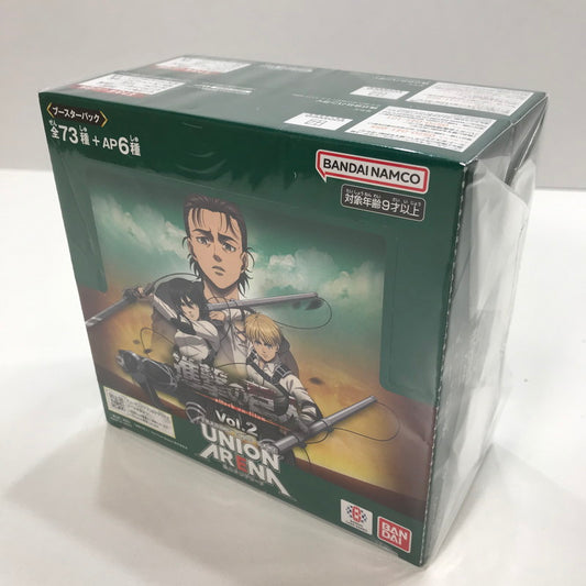 【中古美品】 未開封 UNION ARENA ブースターパック 進撃の巨人 Vol.2 BOX 2個 セット まとめ カード ゲーム 081-251107-mh-29-fuz 万代Net店