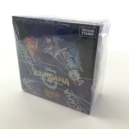 【中古美品】 未開封 ディズニー・ロルカナ・TCG 日本語版 ブースターパック 逆襲のアースラ BOX 2箱 セット まとめ 081-251108-mh-04-fuz 万代Net店