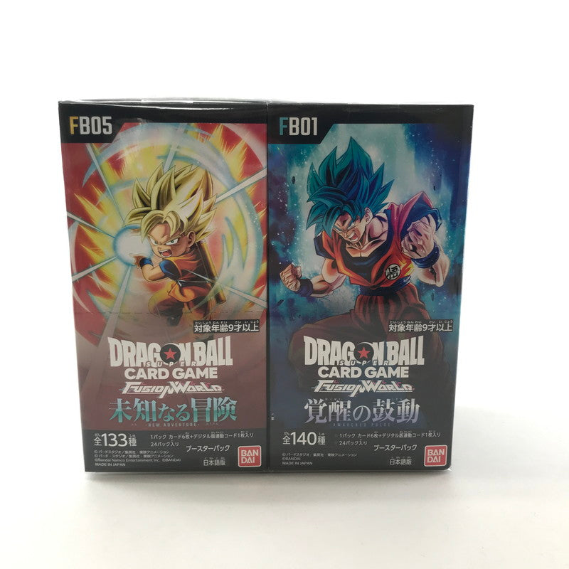 【中古美品】 未開封 DBFW ドラゴンボール スーパー ブースターパック BOX 覚醒の鼓動 未知なる冒険 2箱 セット まとめ カード ゲーム 081-251108-mh-13-fuz 万代Net店