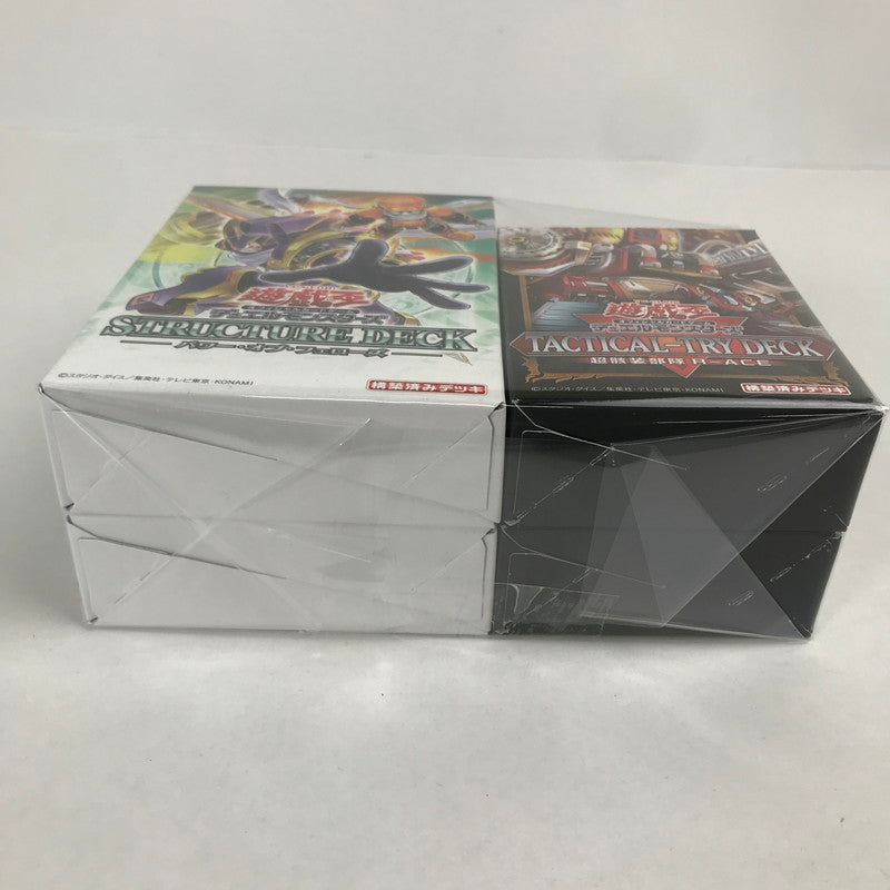 【中古美品】 未開封 未使用 遊戯王 ストラクチャーデッキ パワー・オブ・フェロー 2個 TACTICAL-TRY DECK 超骸装部隊R-ACE 2個 セット まとめ カード ゲーム 081-251111-mh-28-fuz 万代Net店