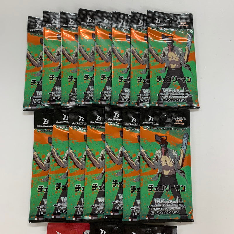 【中古美品】 未開封 未使用 ヴァイスシュヴァルツ ブースターパック チェンソーマン 15個 ミラー・ウォリアー 2個 かぐや様は告らせたい？ 1個 まとめ セット カード ゲーム 081-251111-mh-25-fuz 万代Net店