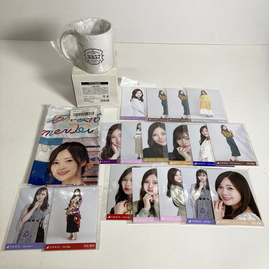 【中古美品】 乃木坂46 白石麻衣 生写真 17枚 手ぬぐい マグカップ 乃木坂グッズ まとめ 085-251211-io-26-fuz 万代Net店