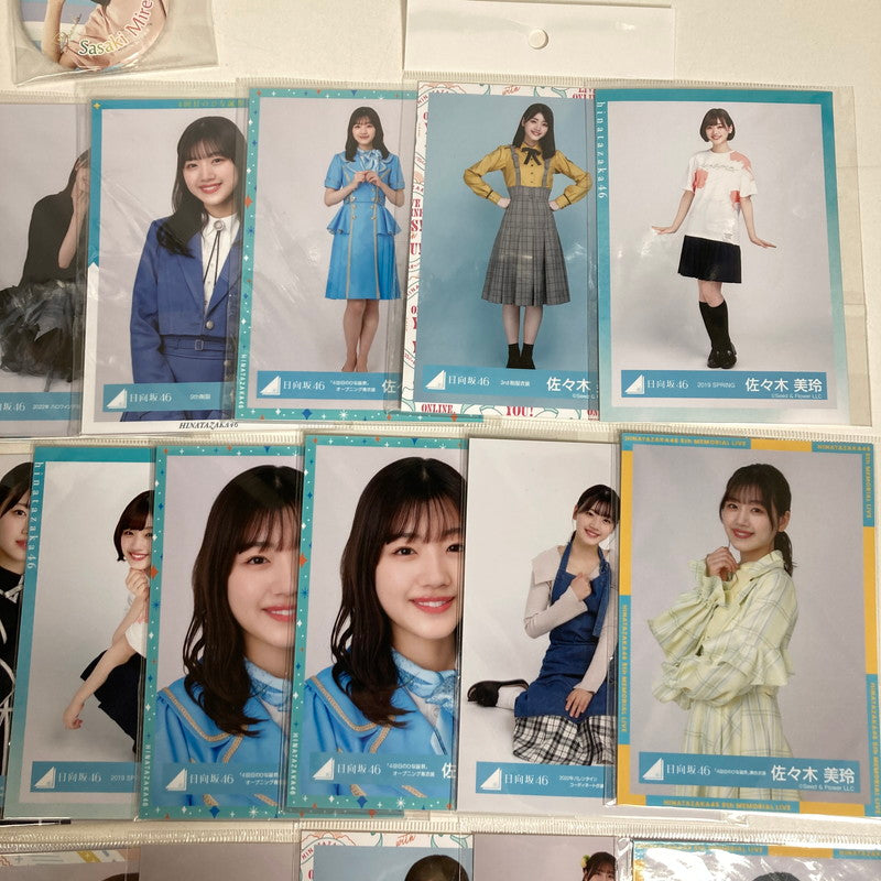 【中古美品】 乃木坂46 佐々木美玲 生写真 35枚 缶バッジ 乃木坂グッズ まとめ 085-251211-io-10-fuz 万代Net店